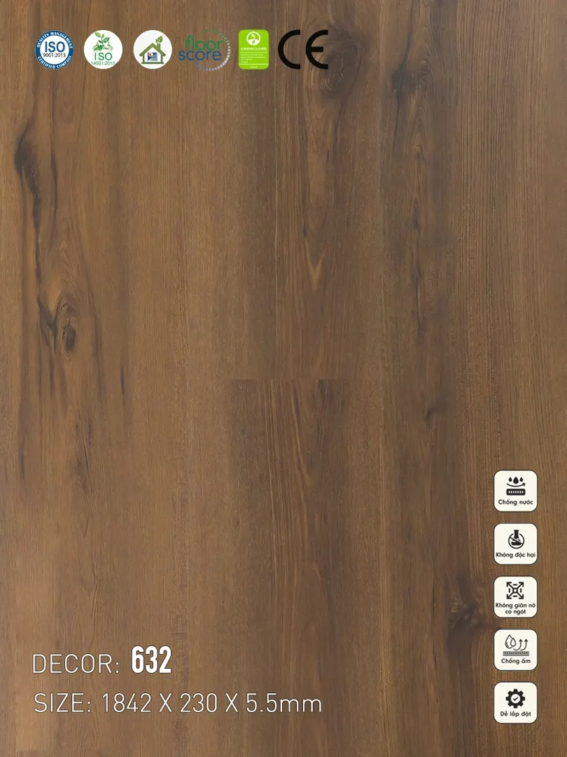 632 Sàn nhựa Vina Spc 5.5mm