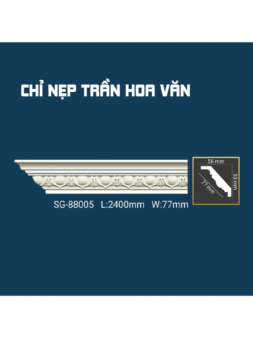 Chỉ Nẹp Trần Hoa Văn SG-88005
