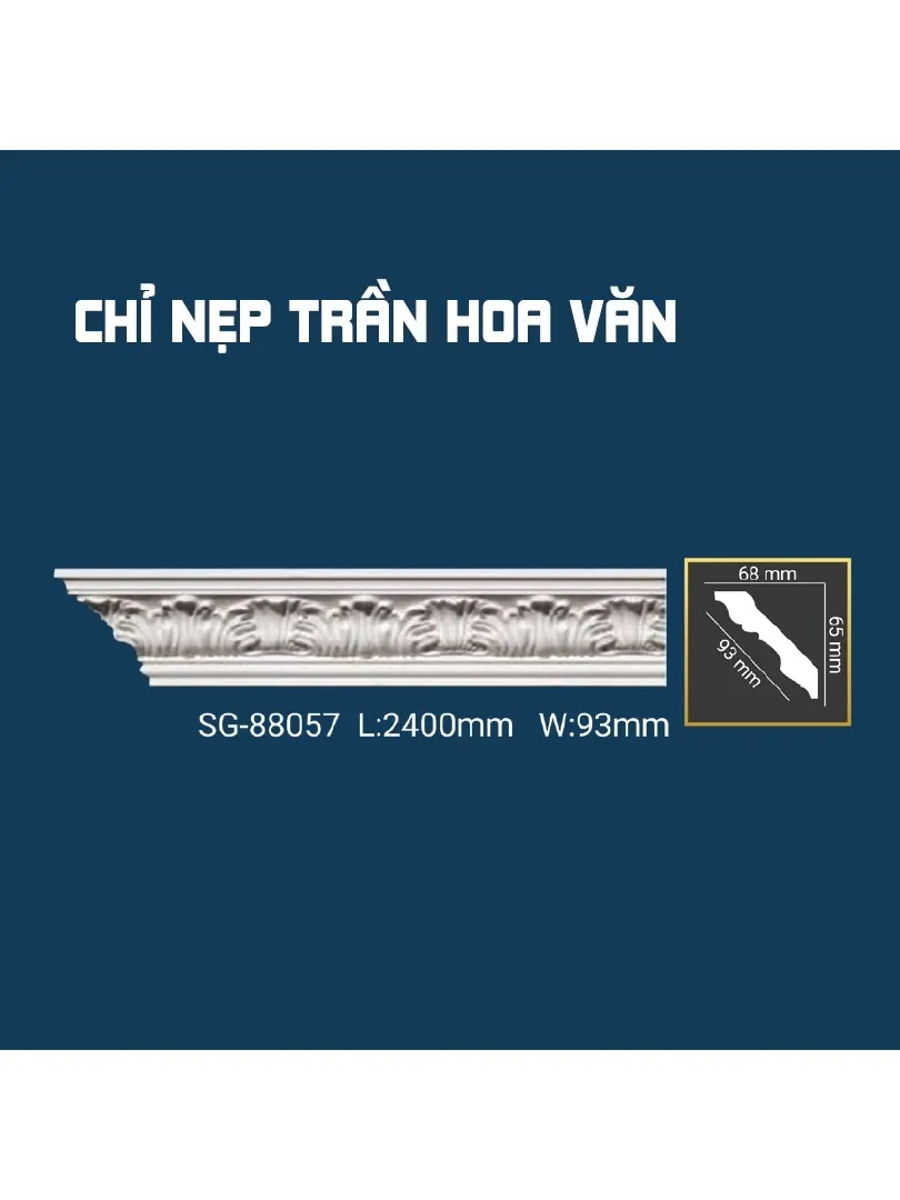 Chỉ Nẹp Trần Hoa Văn SG-88057