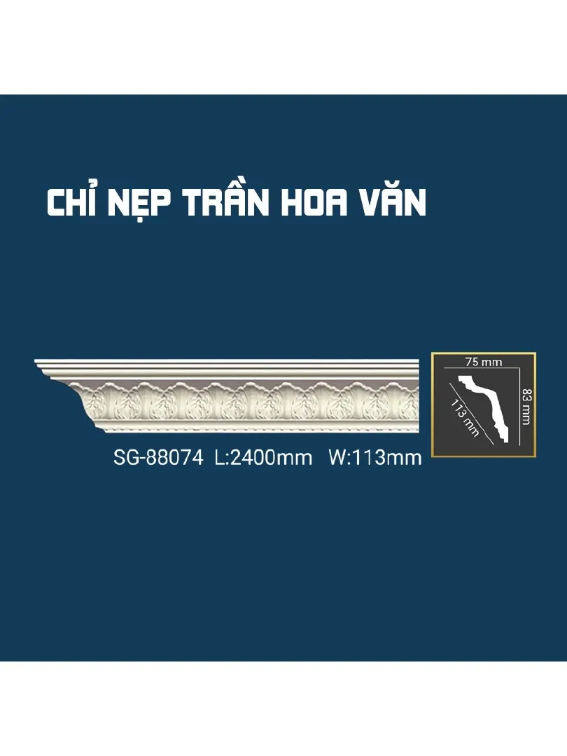 Chỉ Nẹp Trần Hoa Văn SG-88074