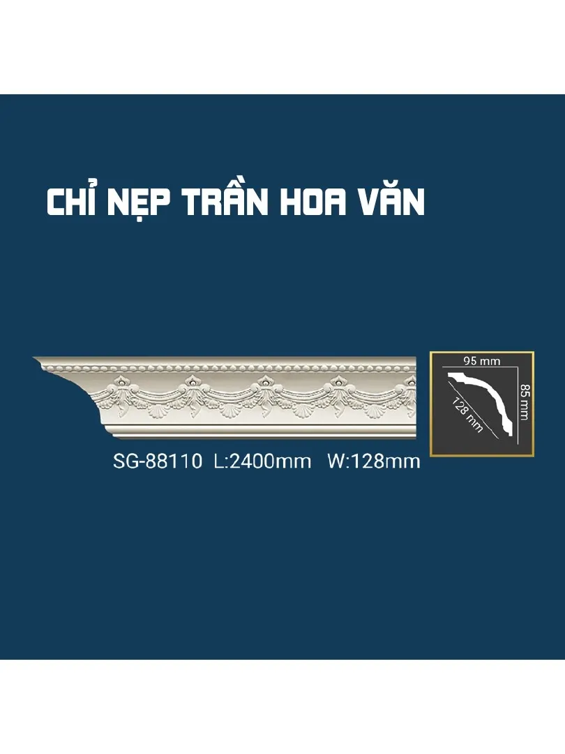 Chỉ Nẹp Trần Hoa Văn SG-88110