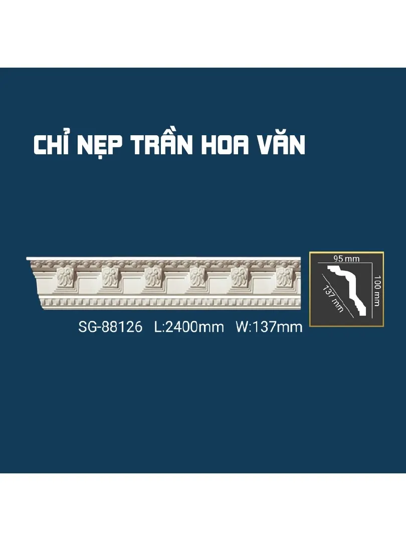 Chỉ Nẹp Trần Hoa Văn SG-88126