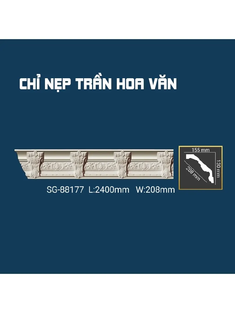 Chỉ Nẹp Trần Hoa Văn SG-88177