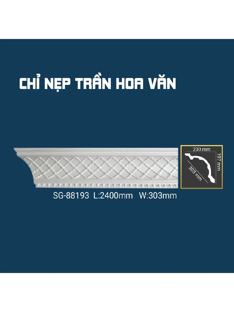 Chỉ Nẹp Trần Hoa Văn SG-88193