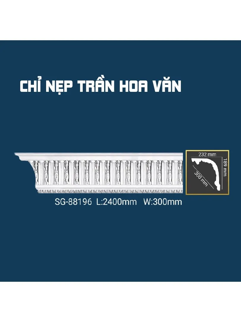 Chỉ Nẹp Trần Hoa Văn SG-88196