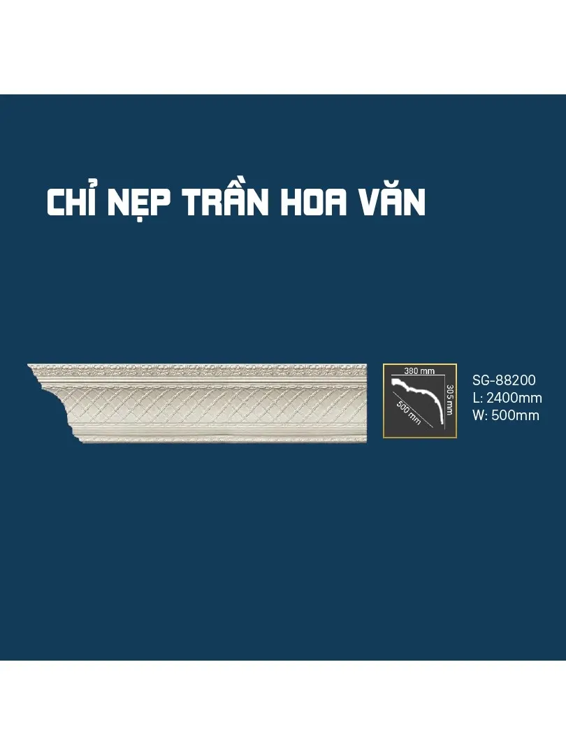 Chỉ Nẹp Trần Hoa Văn SG-88200