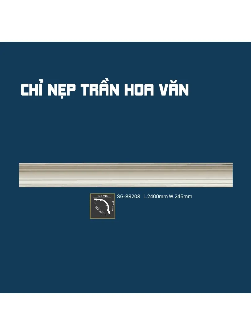 Chỉ Nẹp Trần Hoa Văn SG-88208