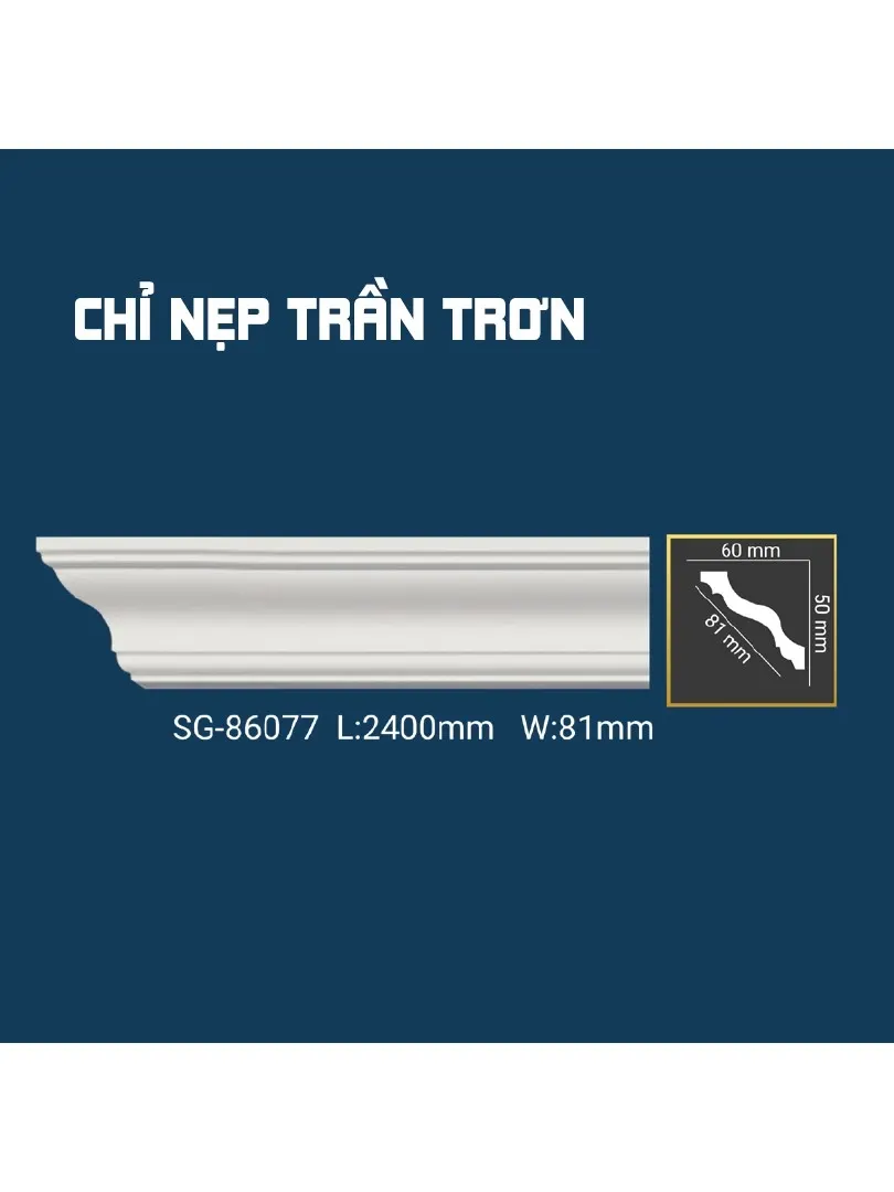 Chỉ Nẹp Trần Trơn SG-86077