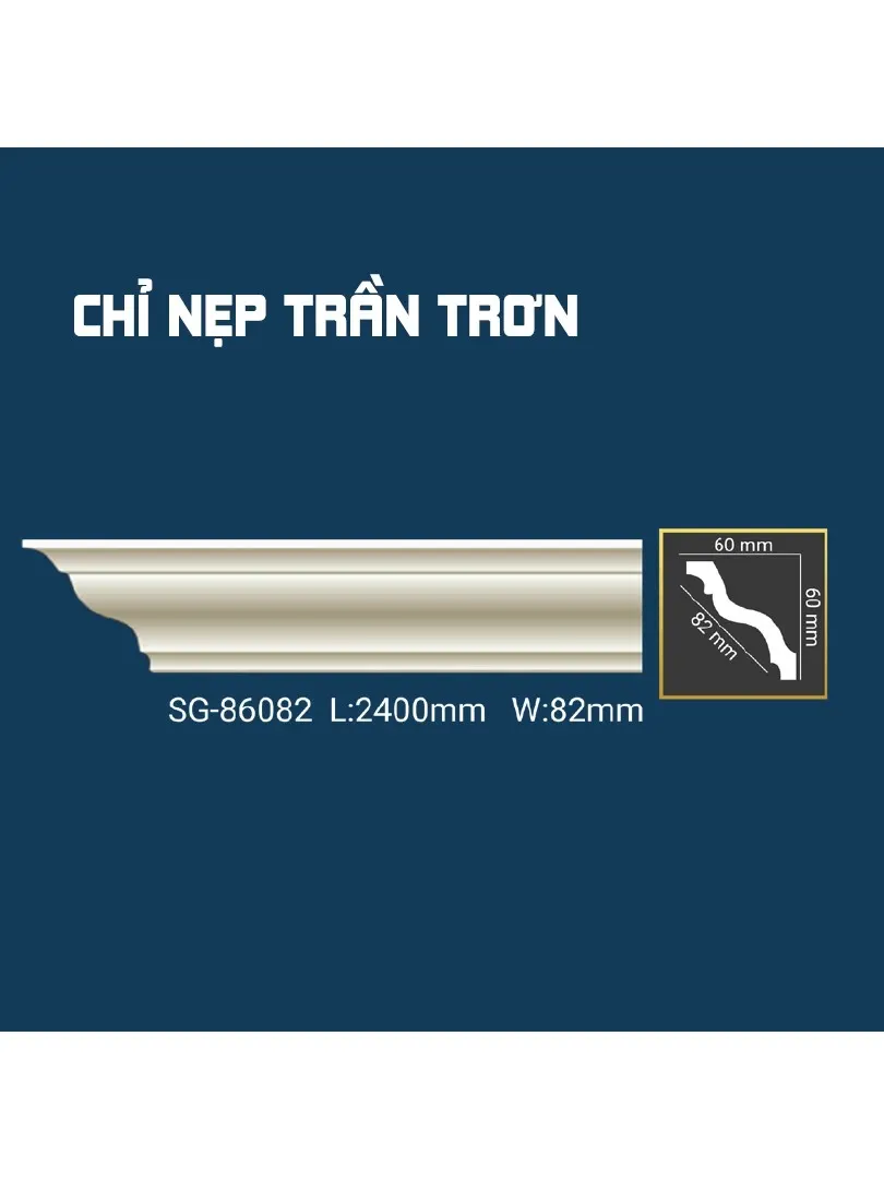 Chỉ Nẹp Trần Trơn SG-86082