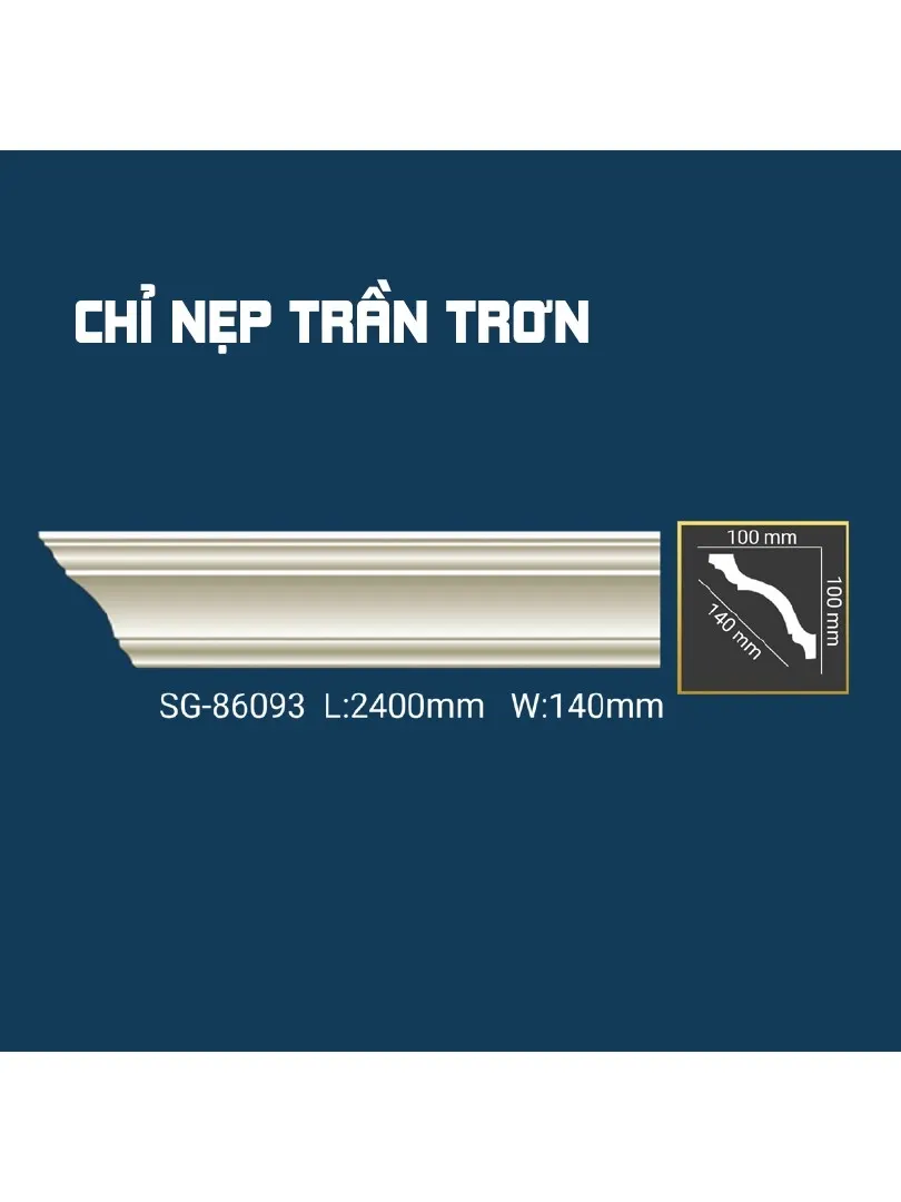 Chỉ Nẹp Trần Trơn SG-86093