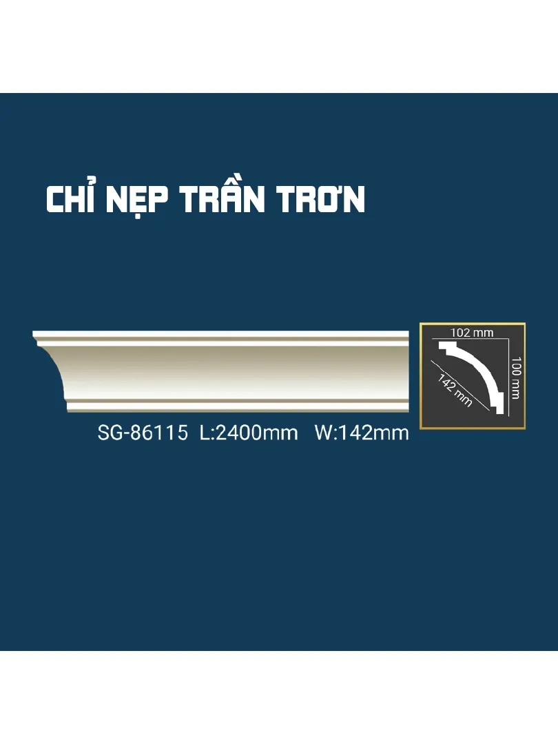 Chỉ Nẹp Trần Trơn SG-86115
