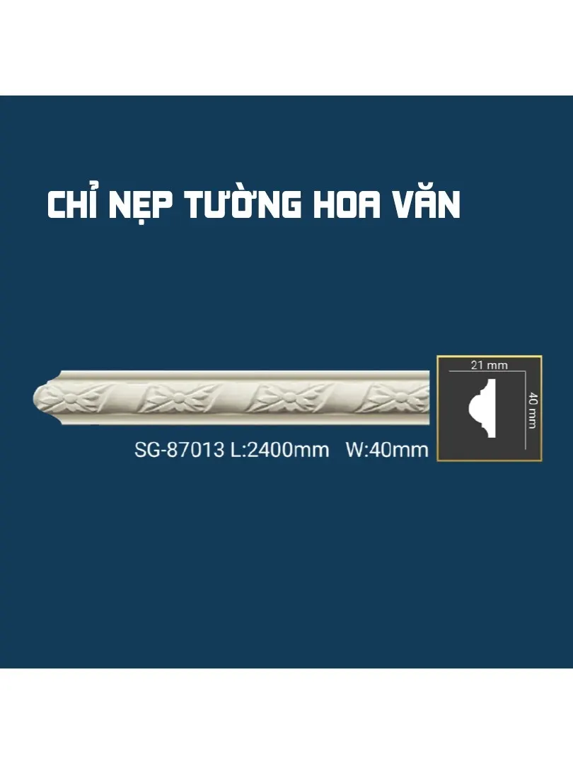 Chỉ Nẹp Tường Hoa Văn SG-87013
