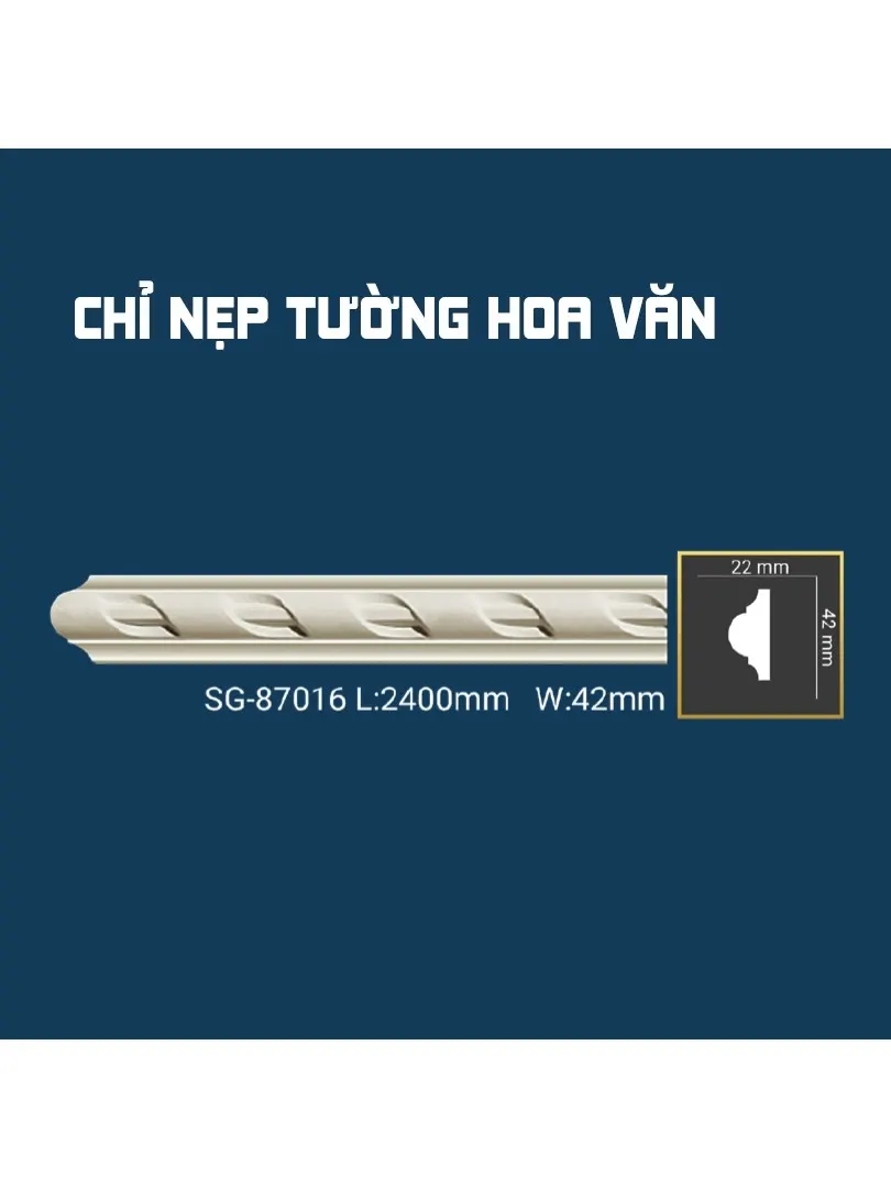 Chỉ Nẹp Tường Hoa Văn SG-87016