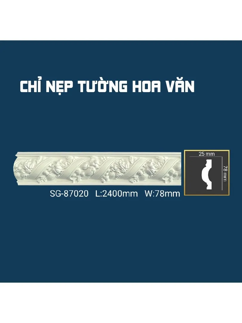 Chỉ Nẹp Tường Hoa Văn SG-87020