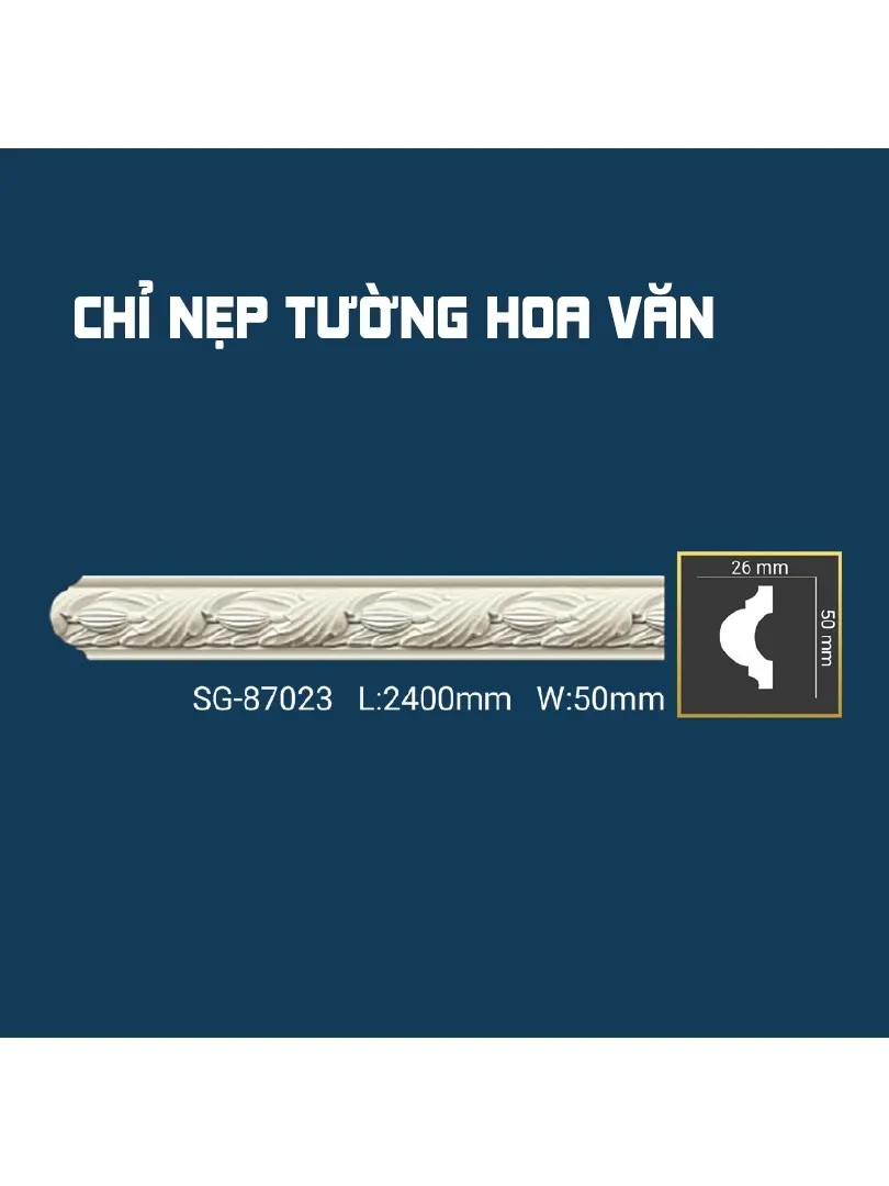 Chỉ Nẹp Tường Hoa Văn SG-87023