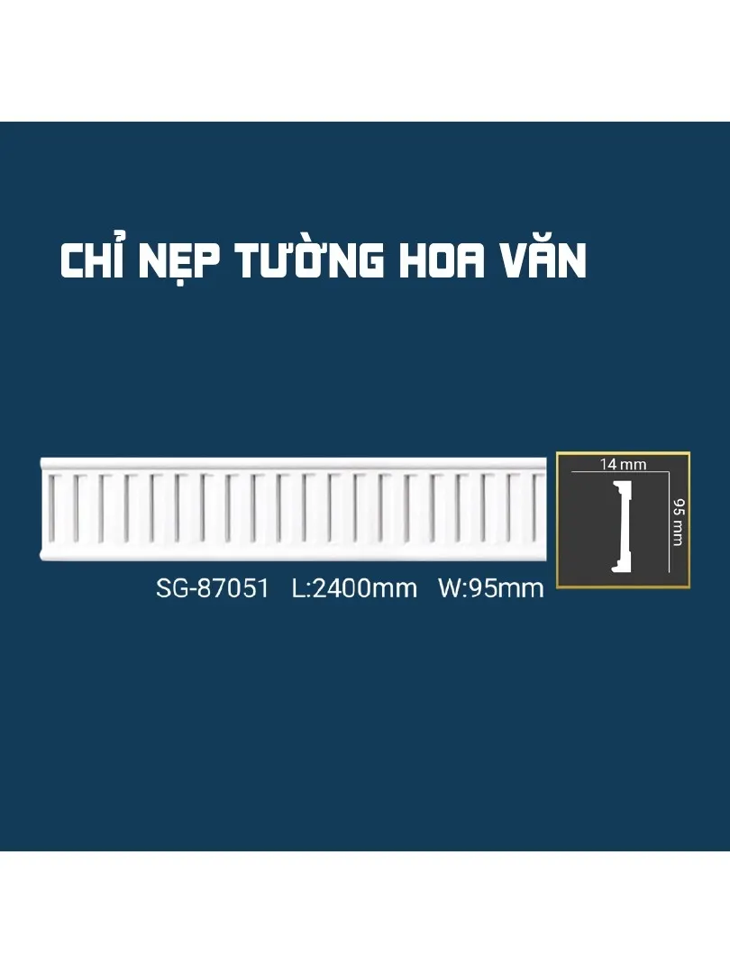 Chỉ Nẹp Tường Hoa Văn SG-87051