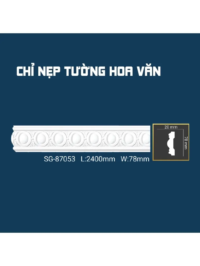 Chỉ Nẹp Tường Hoa Văn SG-87053