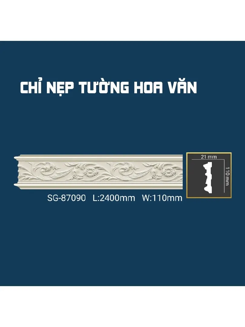 Chỉ Nẹp Tường Hoa Văn SG-87090