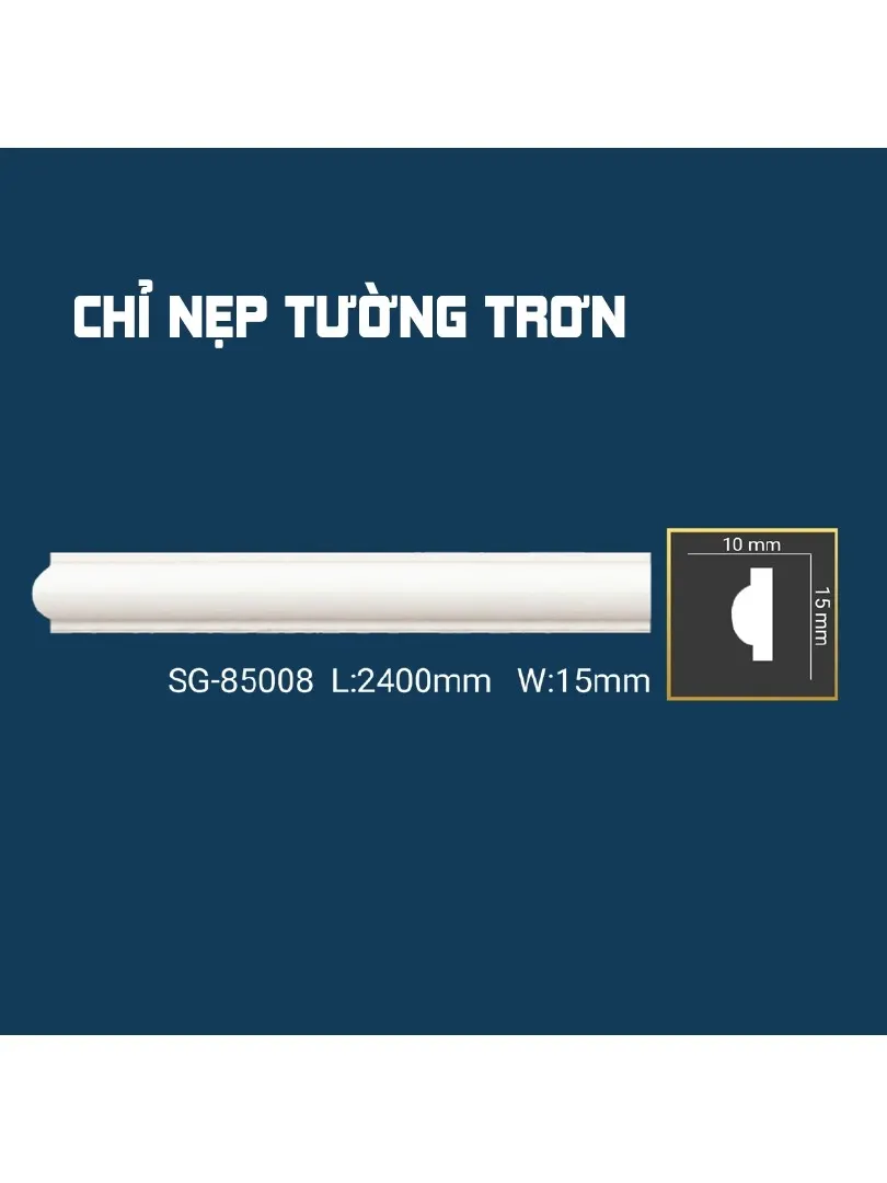 Chỉ Nẹp Tường Trơn SG-85008