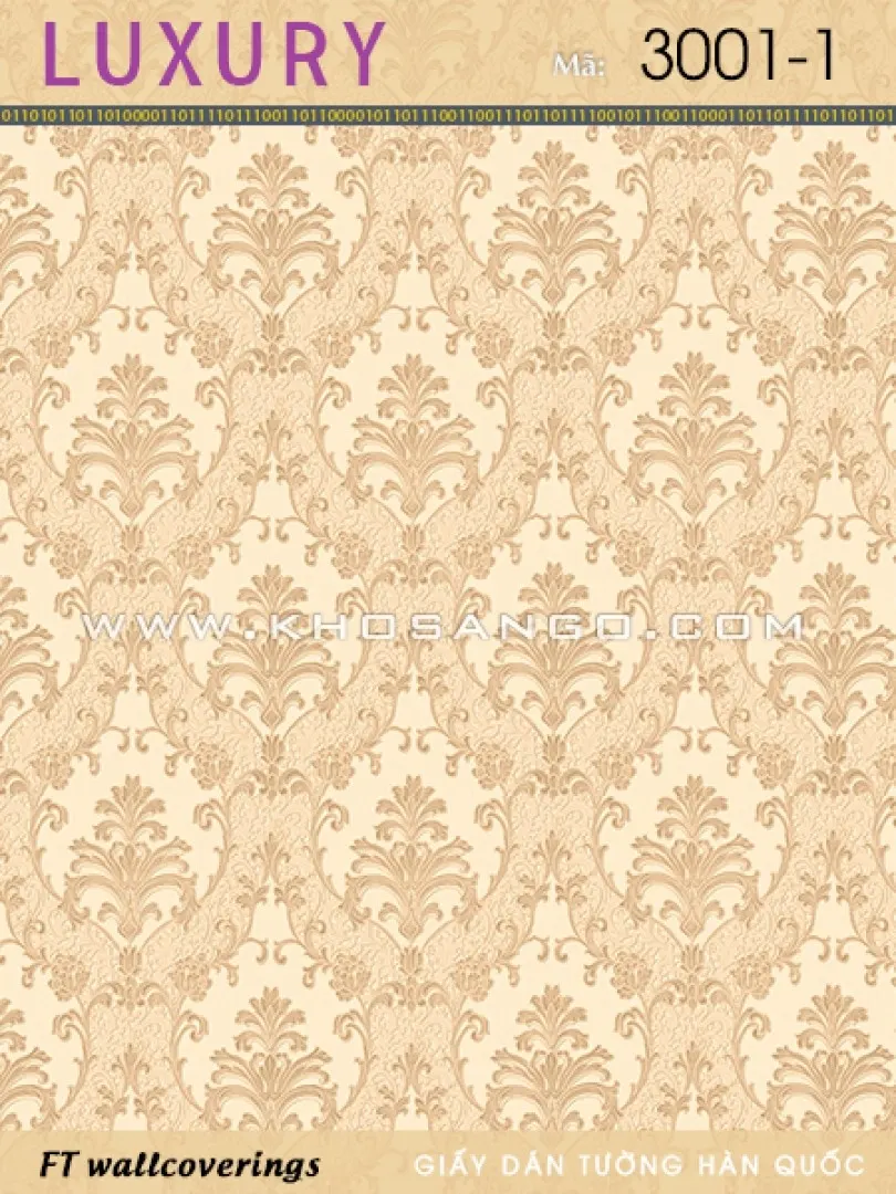 Giấy Dán Tường Luxury 3001-1