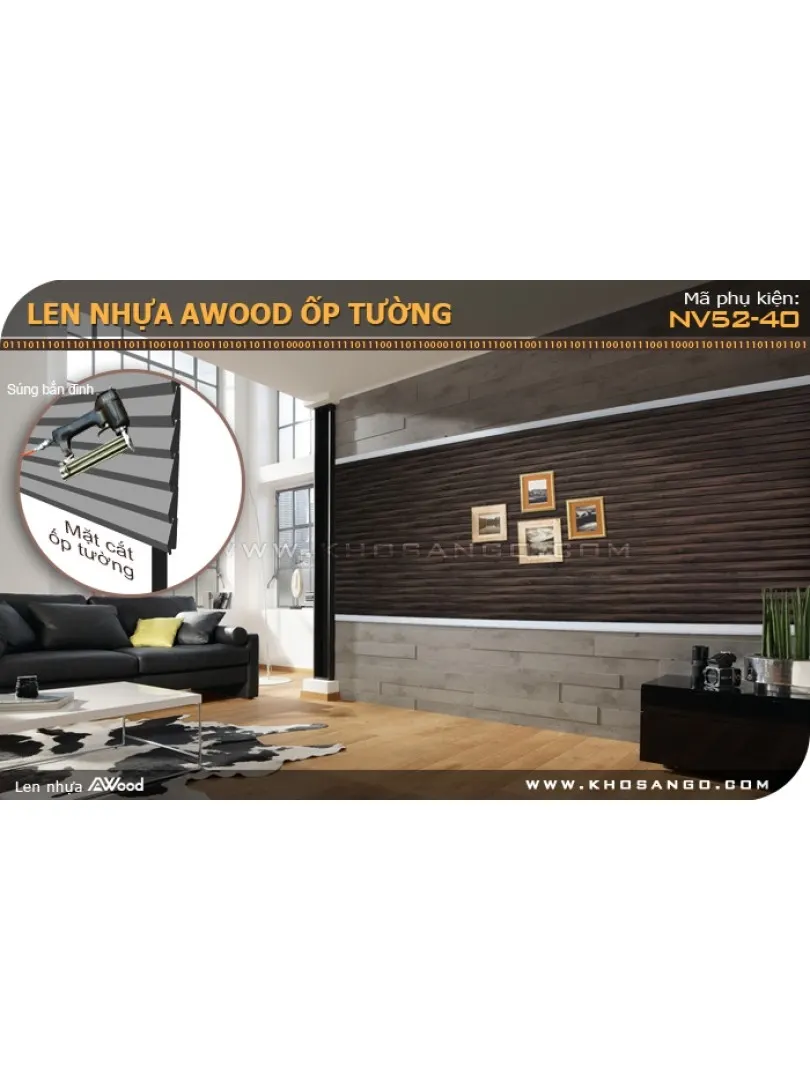 Gỗ ốp tường Awood NV52-40