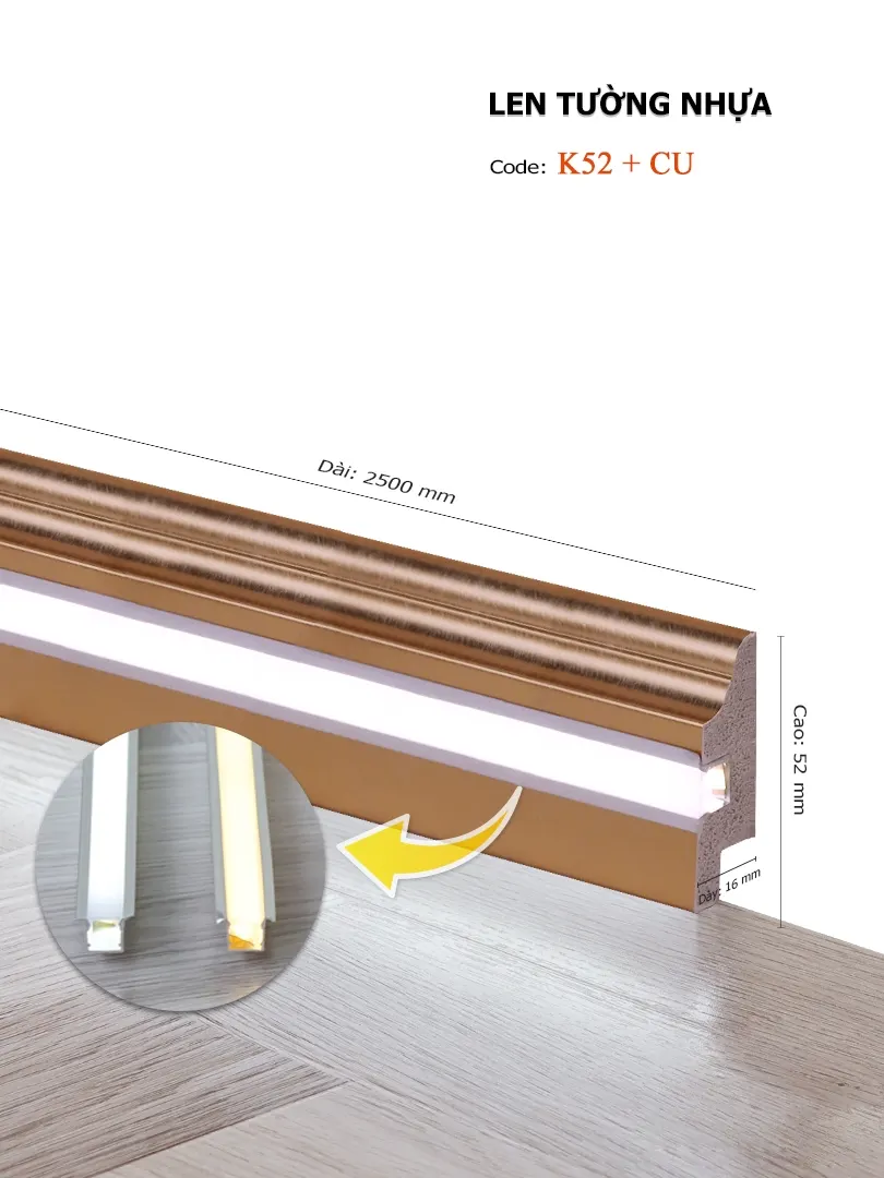 Len Tường Led K52+CU