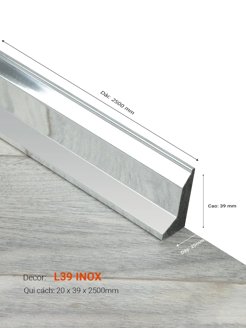 Len Tường Nhựa L39 INOX