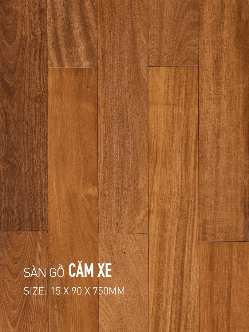 Sàn gỗ căm xe 90x750mm