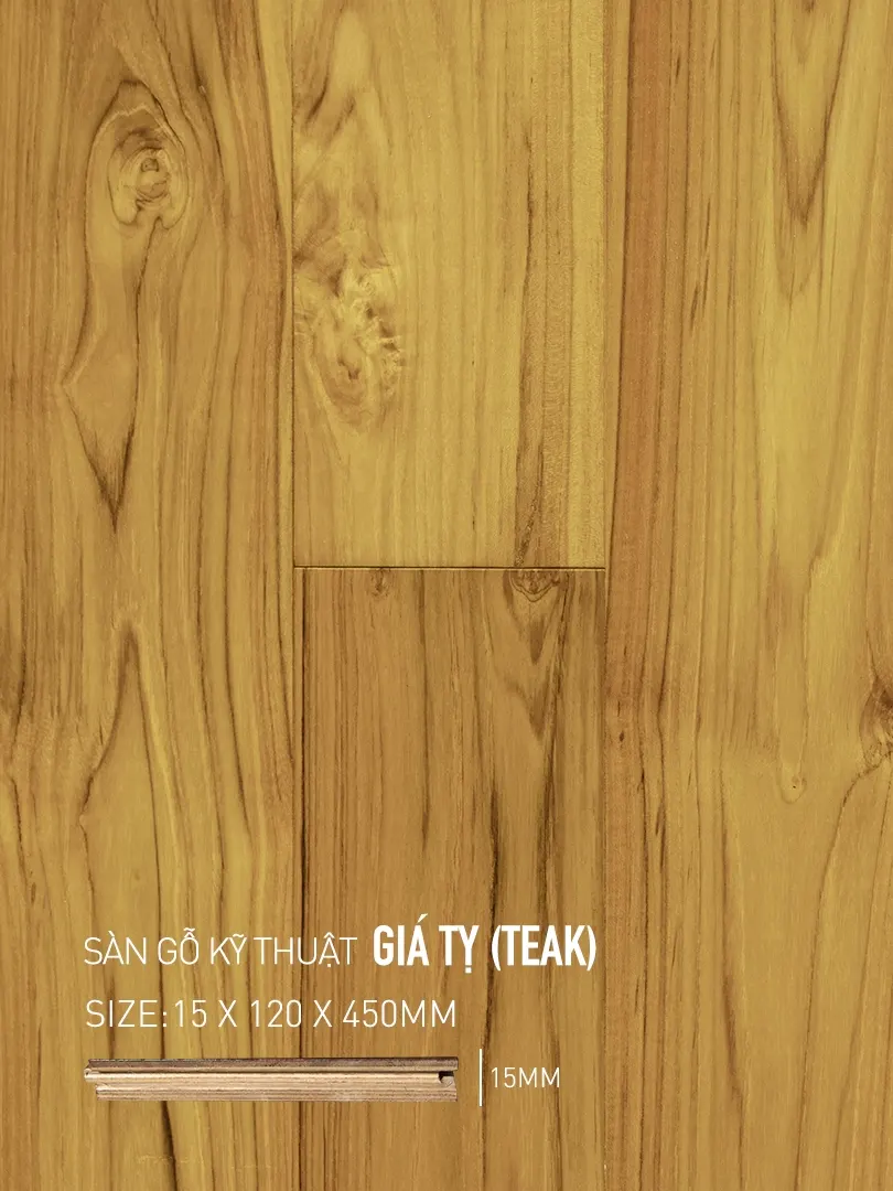 Sàn gỗ Giá Tỵ Engineered 120x450mm