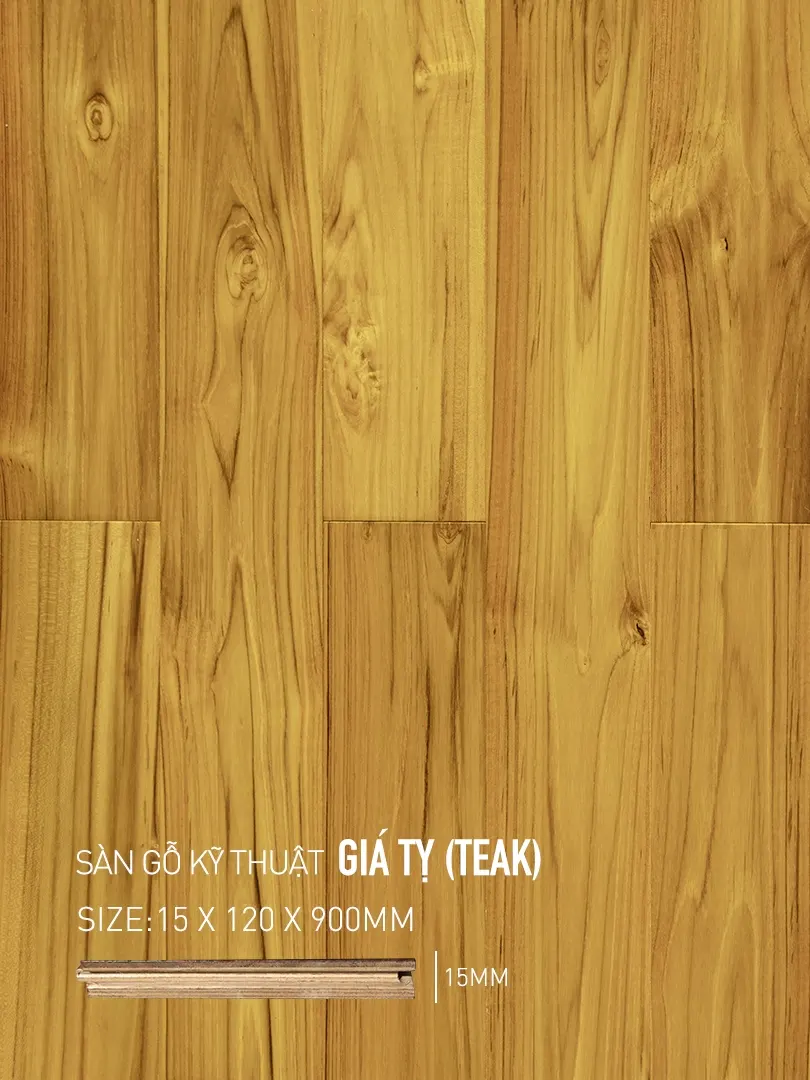 Sàn gỗ Giá Tỵ Engineered 120x900mm