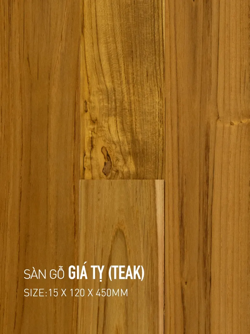Sàn gỗ Giá tỵ-Teak 120x450mm