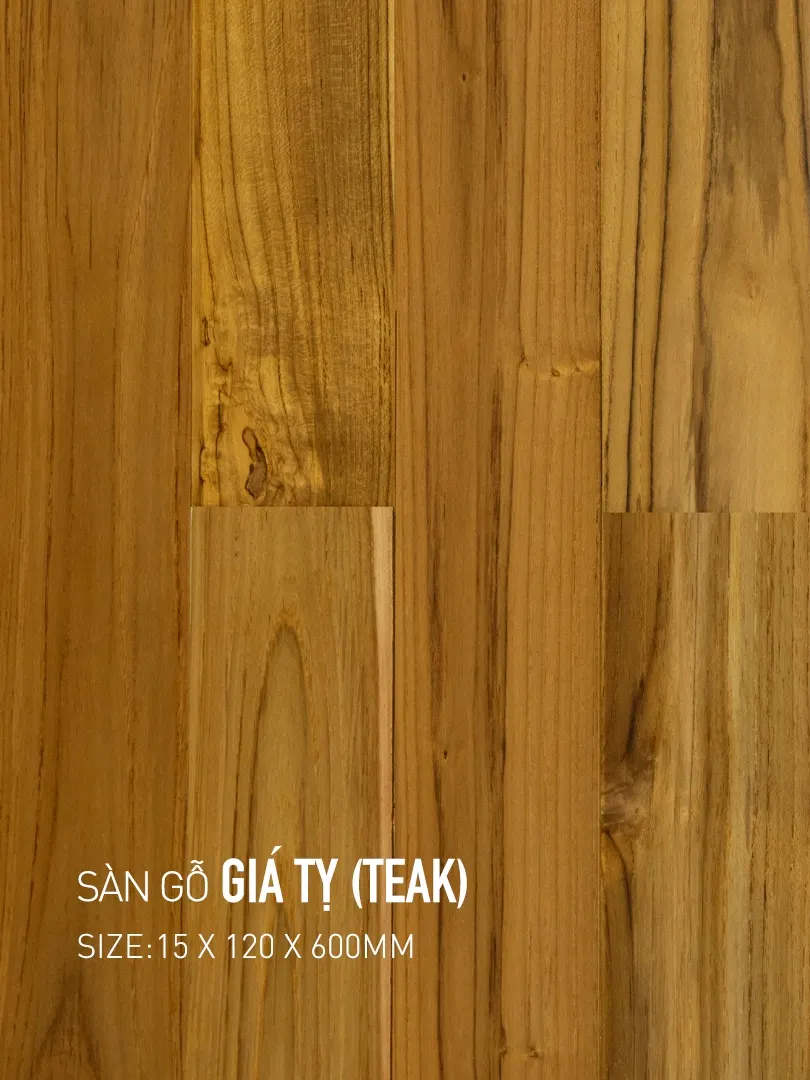 Sàn gỗ Giá tỵ-Teak 120x600mm