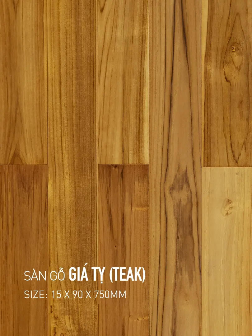 Sàn gỗ Giá tỵ-Teak 90x750mm