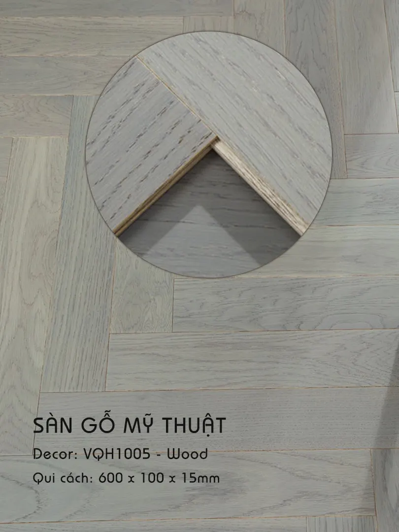 Sàn gỗ Mỹ Thuật Wood- VQH1005
