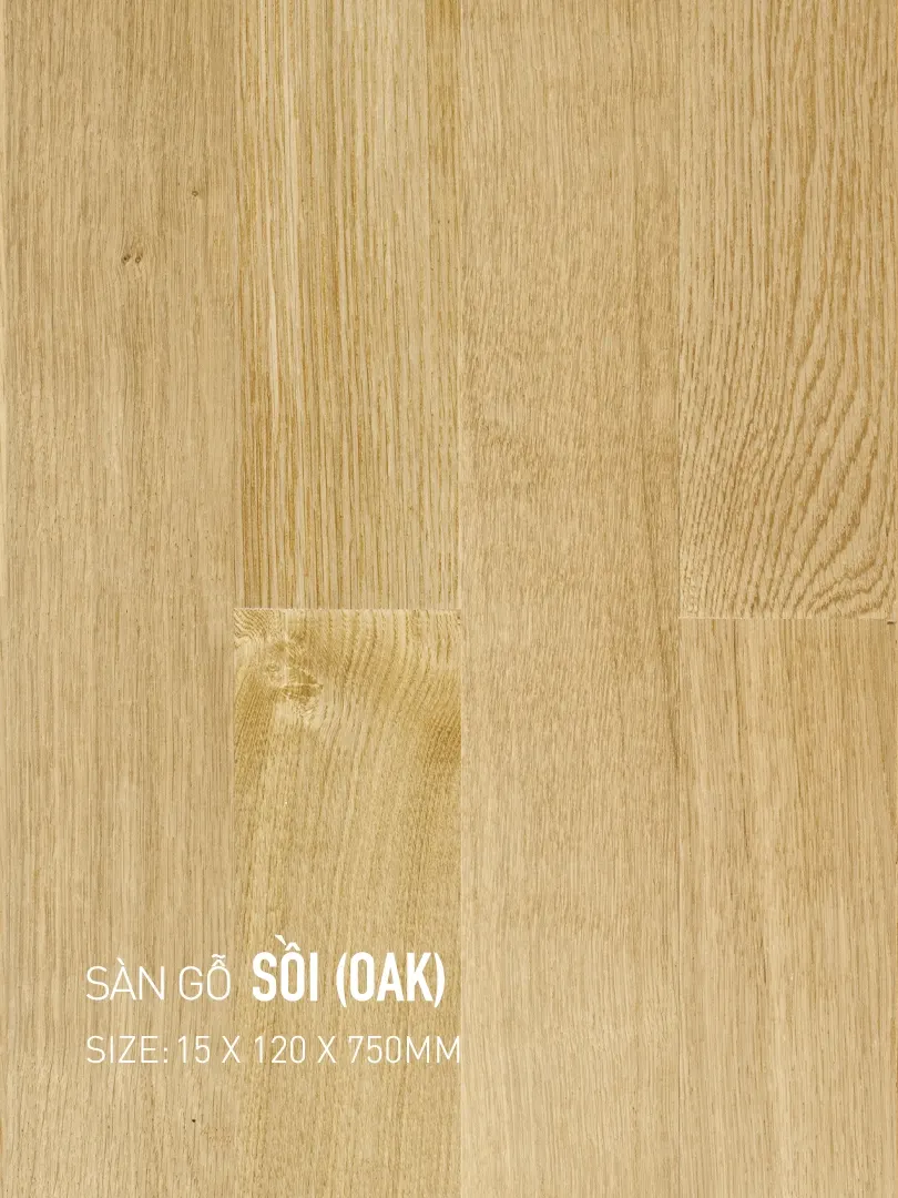 Sàn gỗ Sồi 120x750mm