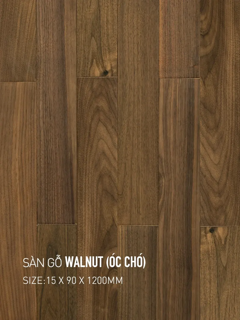 Sàn gỗ Walnut 90x1200mm