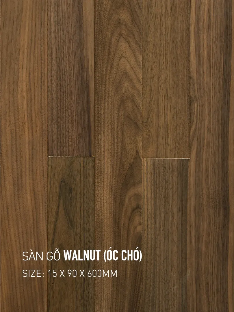 Sàn gỗ Walnut 90x600mm