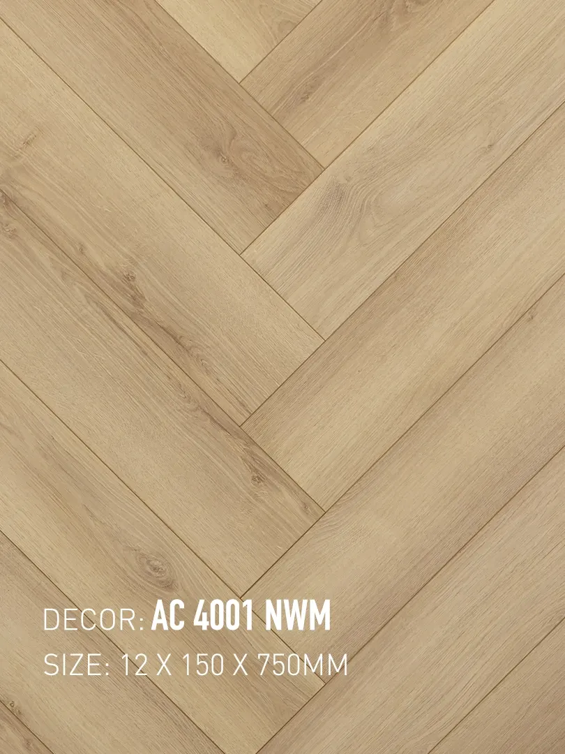 Sàn Gỗ Xương Cá Gạch Gỗ AC 4001 NWM