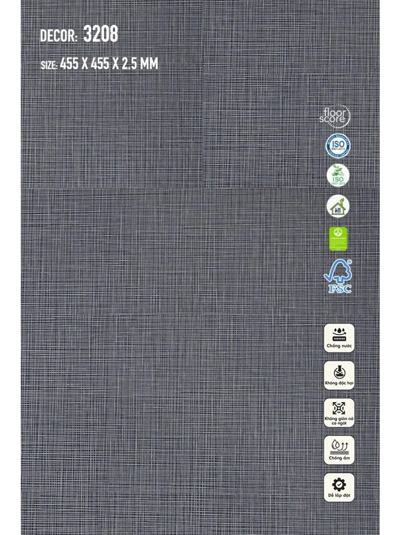 Sàn Nhựa Galaxy Vân Thảm 3208