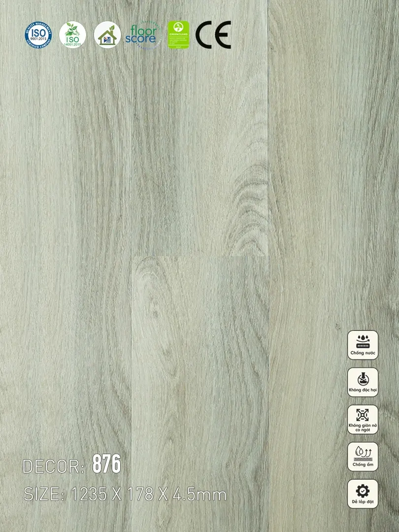 Sàn nhựa Vina Spc 4.5mm 876