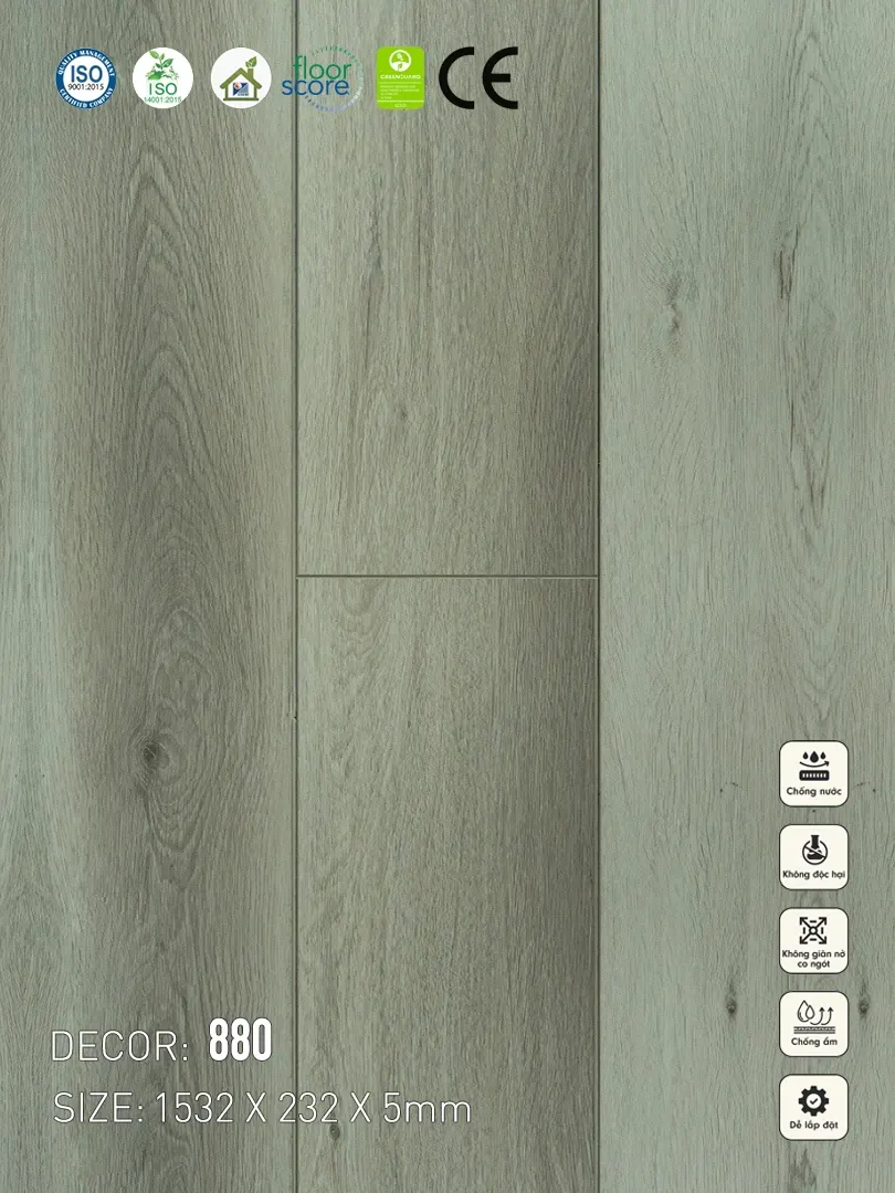 Sàn nhựa VinapoLy 5mm V880