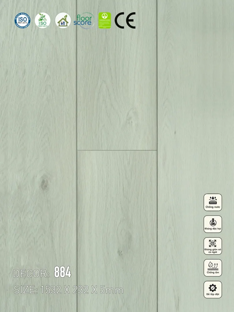 Sàn nhựa VinapoLy 5mm V884