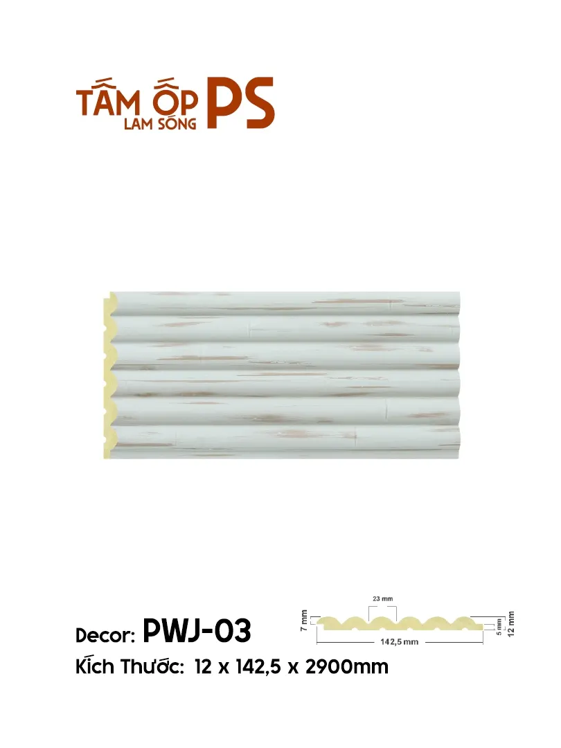 Tấm Ốp Lam Sóng PS PWJ-03