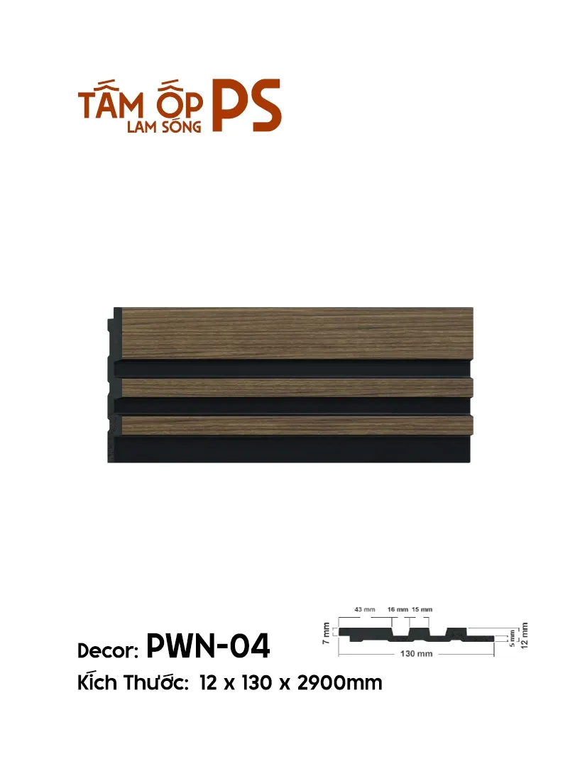 Tấm Ốp Lam Sóng PS PWN-04