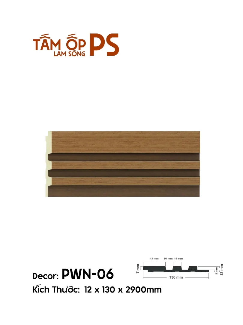 Tấm Ốp Lam Sóng PS PWN-06