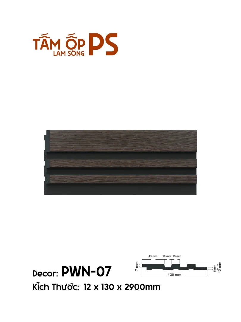 Tấm Ốp Lam Sóng PS PWN-07