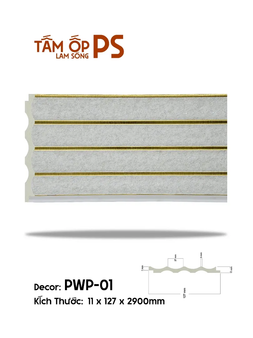 Tấm Ốp Lam Sóng PS PWP-01