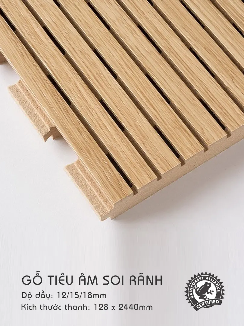 Tấm tiêu âm soi rãnh