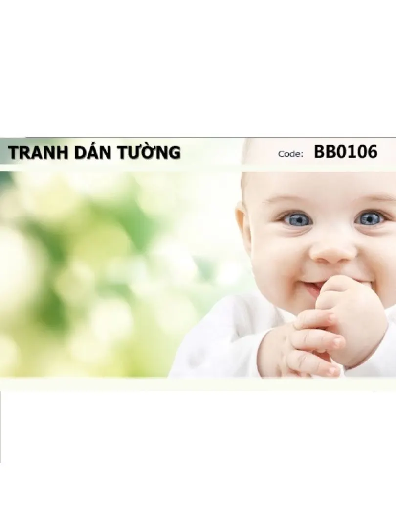 Tranh dán tường BABY BB0106