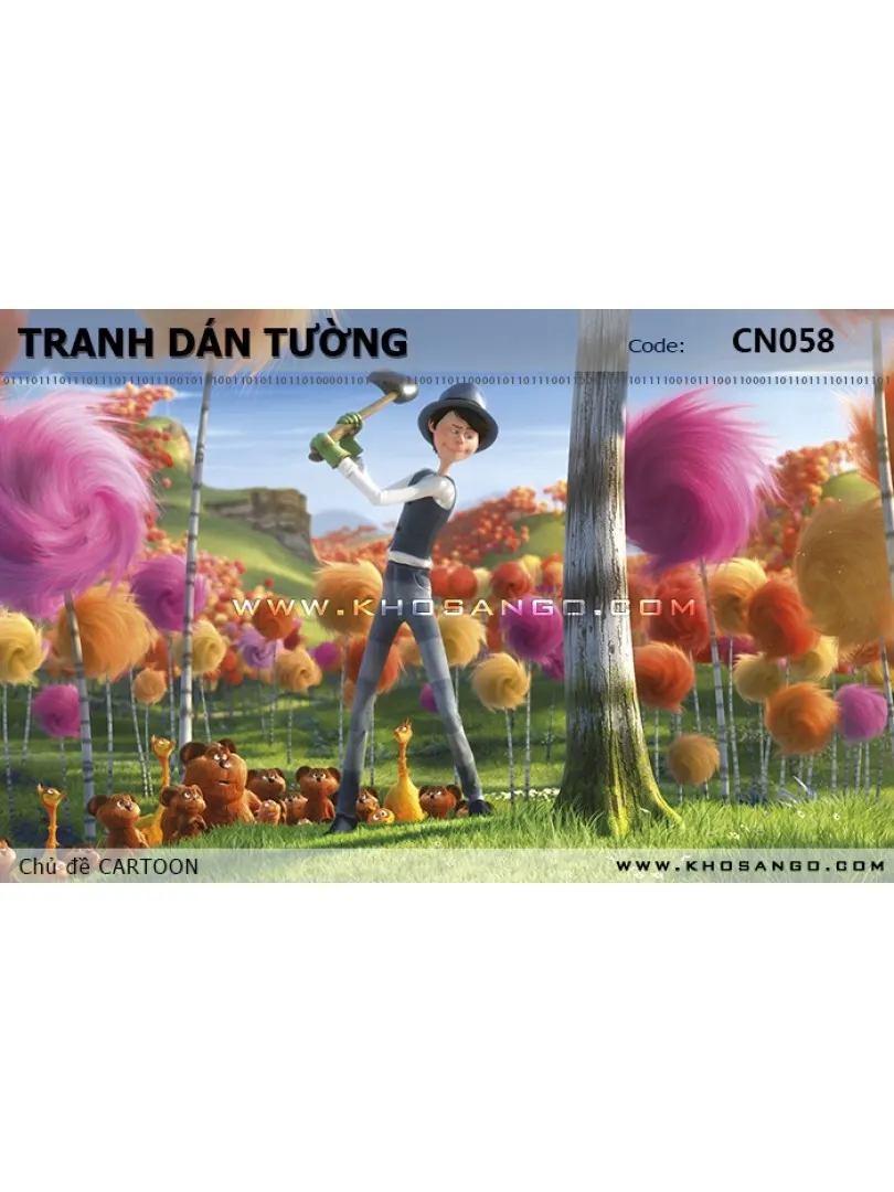 Tranh dán tường CARTOON CN058